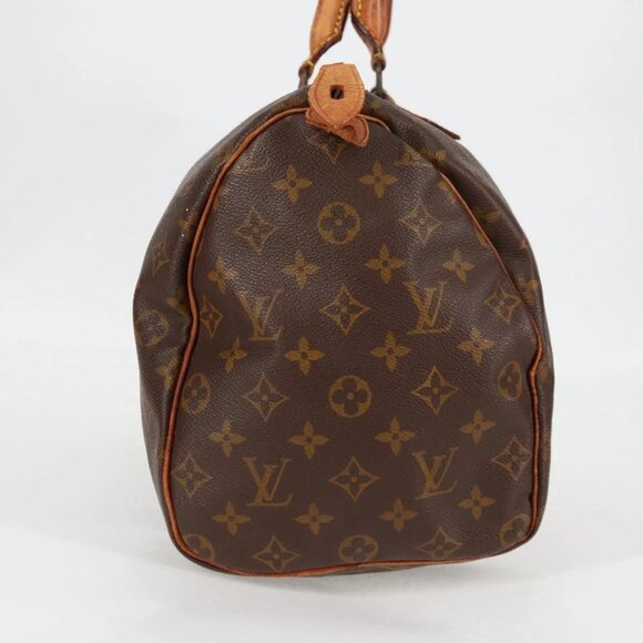 LOUIS VUITTON Monogram Speedy 35 Hand Bag M41524 LV Auth 137076 - Picture 6 of 16